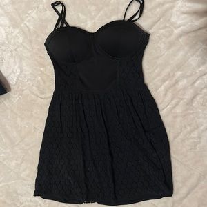 Black corset dress